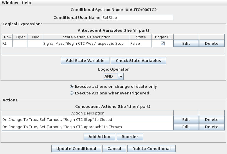 SetStop Conditional.