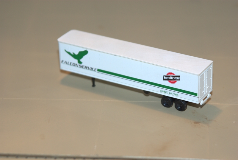 ConCor 45 foot container on flatcar.