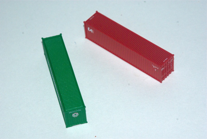 Kato 40 foot ribbed-side container.